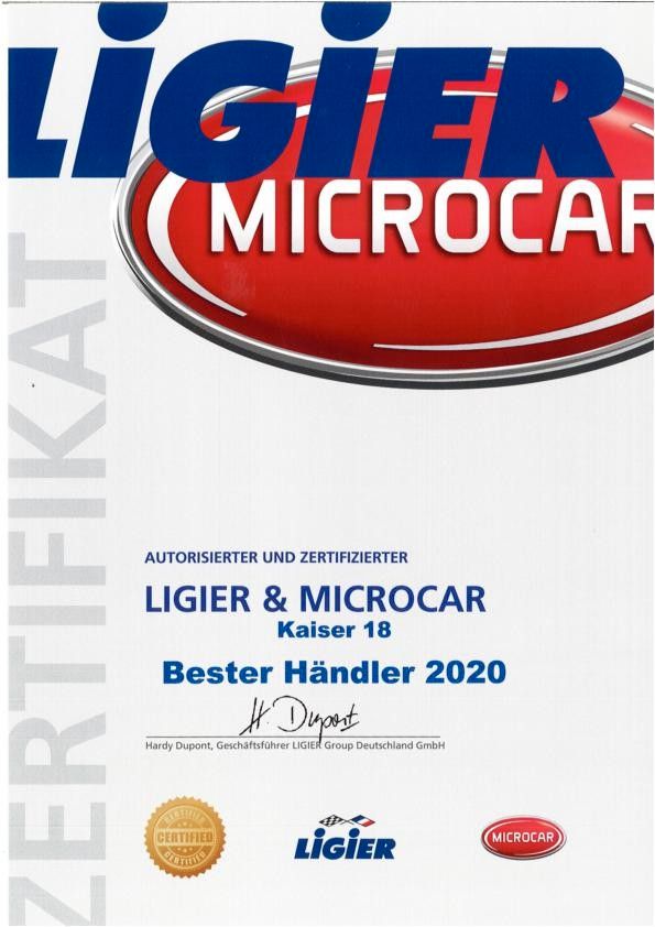 Fahrzeugabbildung Ligier Professional Pulse 3 L2e 8,2 kW