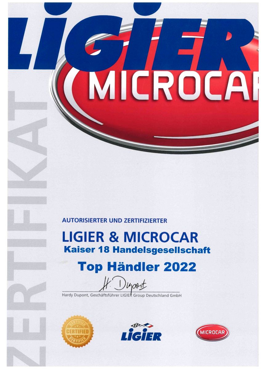 Fahrzeugabbildung Ligier Myli R.Ebel X *Carplay*