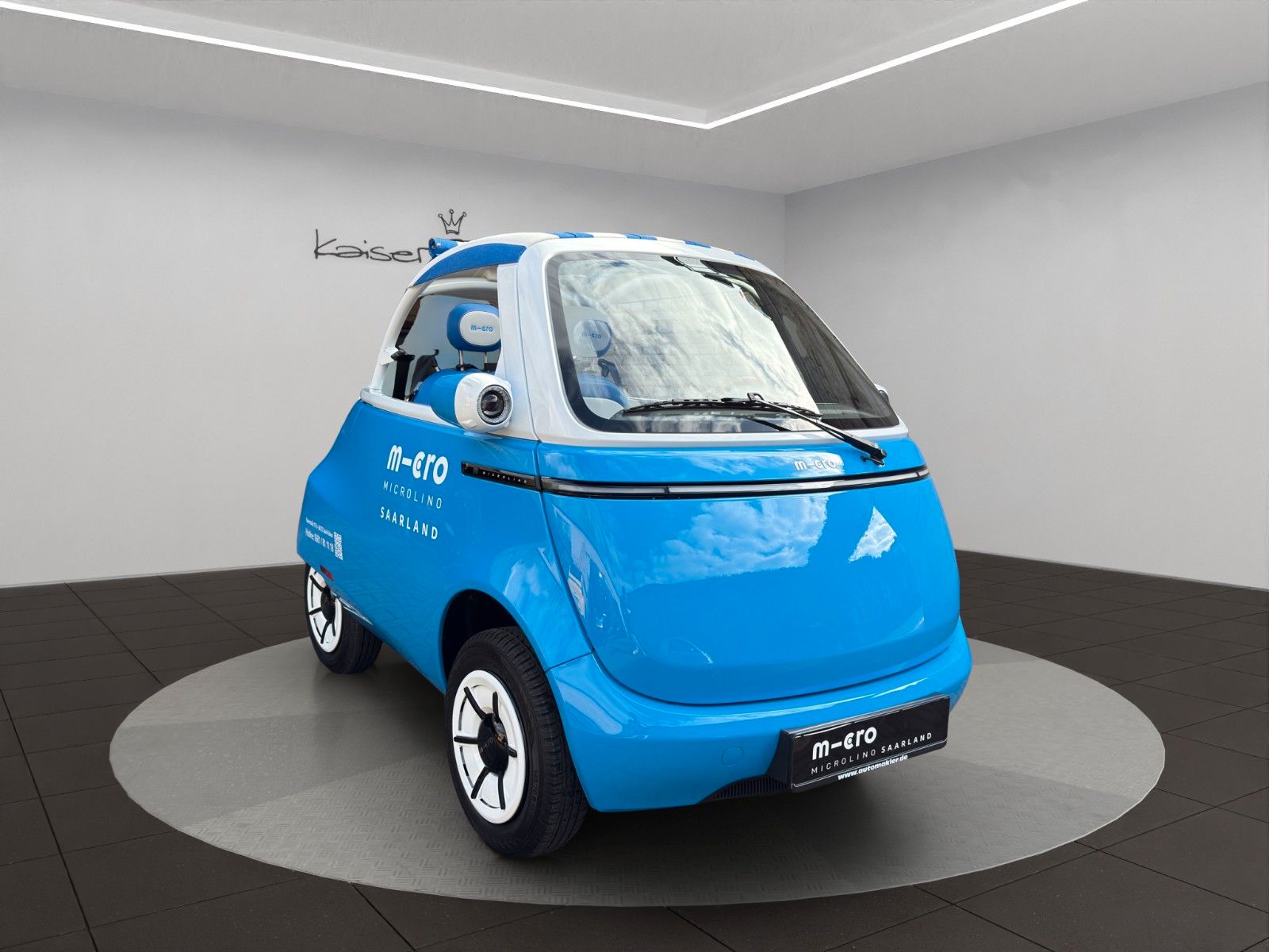 Fahrzeugabbildung Microlino Spiaggina 12/99 Portofino Blue