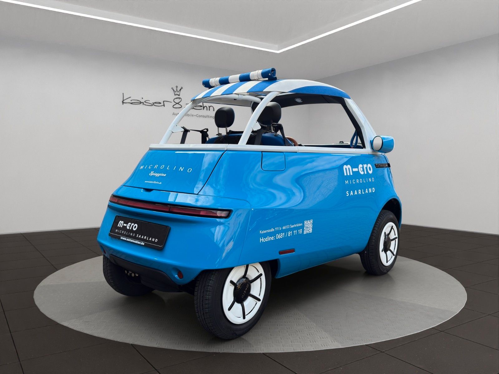 Fahrzeugabbildung Microlino Spiaggina 12/99 Portofino Blue